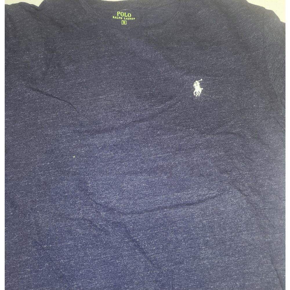 POLO Ralph Lauren Men's S Navy Blue Short Sleeve White Pony LOGO T Shirt - Picture 3 of 8
